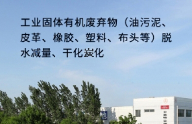 工业固体有机废弃物（油污泥、皮革、橡胶、塑料、布头等）脱水减量、干化炭化